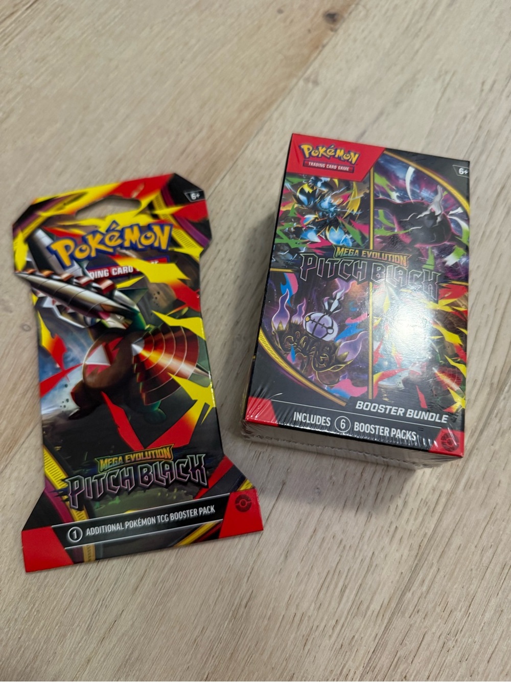 Pokemon TCG Mega Evolution - Pitch Black Booster Bundle 6 Packs and 1 Booster